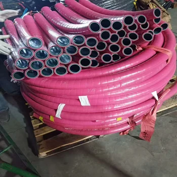High-Temperature Steam Rubber Hose 17 bar 30m4ft 5ft 6ft 8ft10ft2 Wide Custom Cutting Processing for Oil Steam Applications