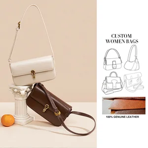 Handbags Manufacturer Custom Trending Products 2026 New Arrivals Genuine Leather Vintage Women's Shoulder Bags
