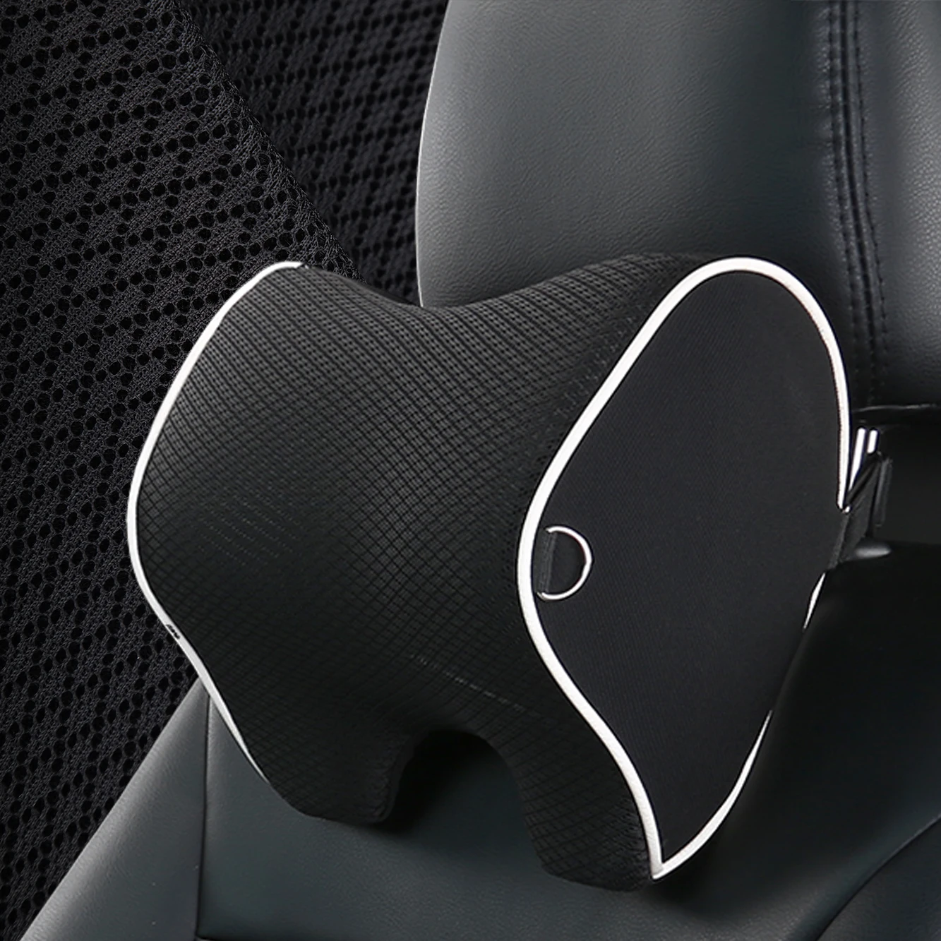 High Quality Driver Removable 3D Design Memory Foam Adjustable Seat Neck Support Car Headrest Pillow Cushion