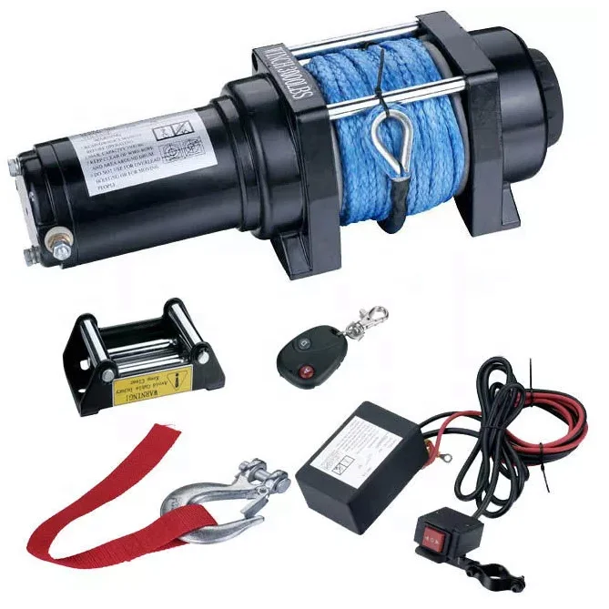 Универсальные лебедки. Лебедка winch 2000 lb. Лебедка atv Electric winch 12v, 2000 lbs. (Синтетический трос). Работа лебедки АТВ 2000 lbs. Микролебедка карманная.