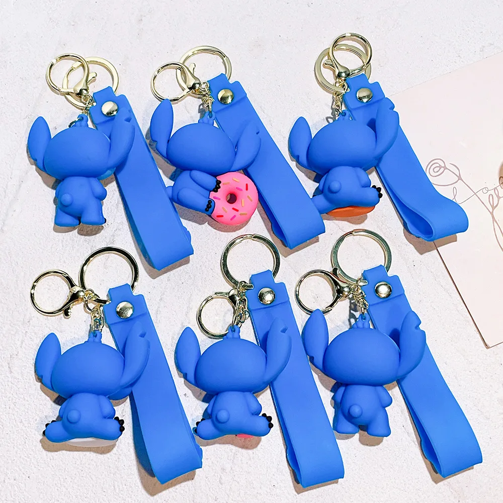 Accept Small MOQ Order High Quality Cute 3d Soft Pvc Keychain Set Rubber Keychain Key Ring
