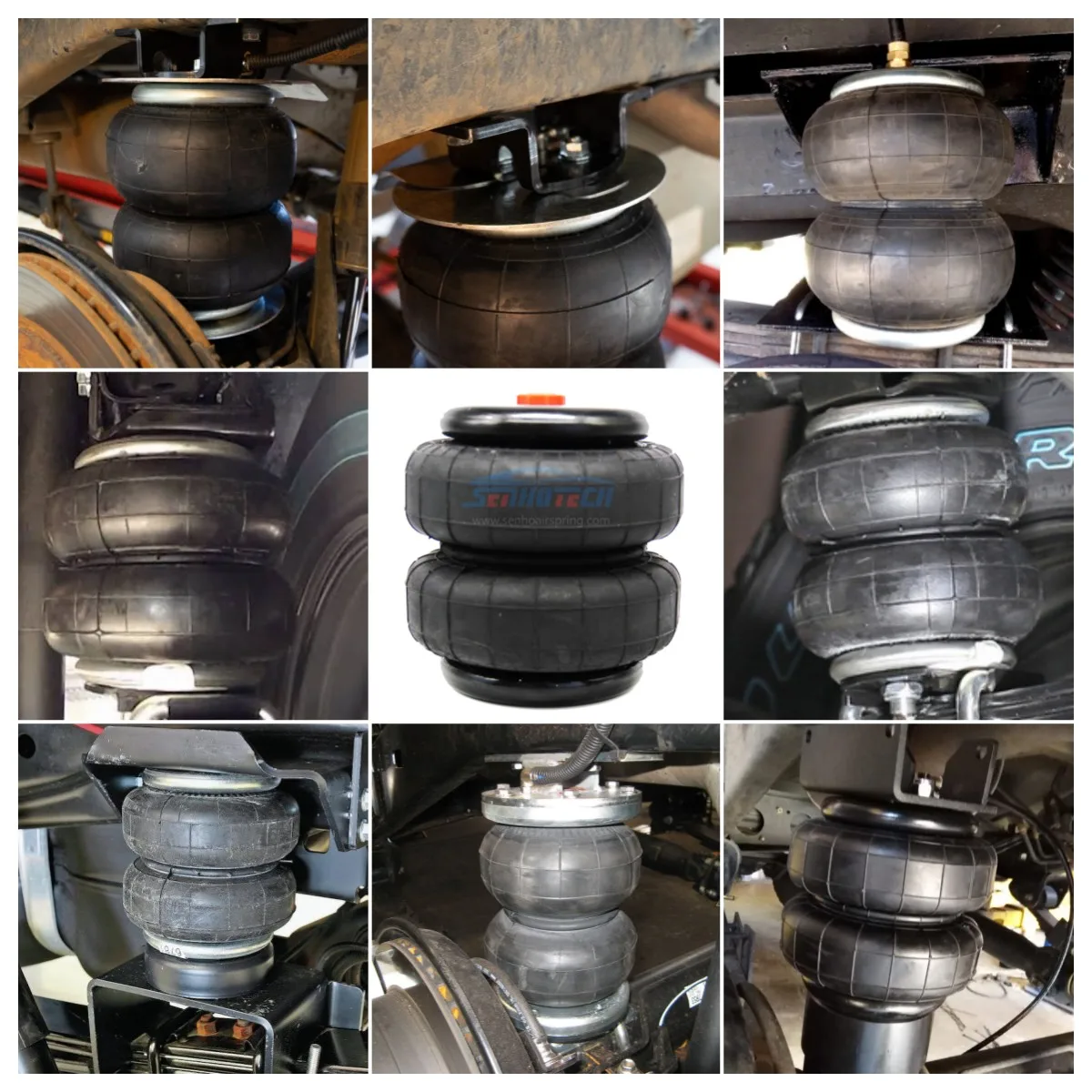 Senho 1/4'' 3/8'' 1/2'' Npt Vu2 2corner Manifold Air Ride Bag