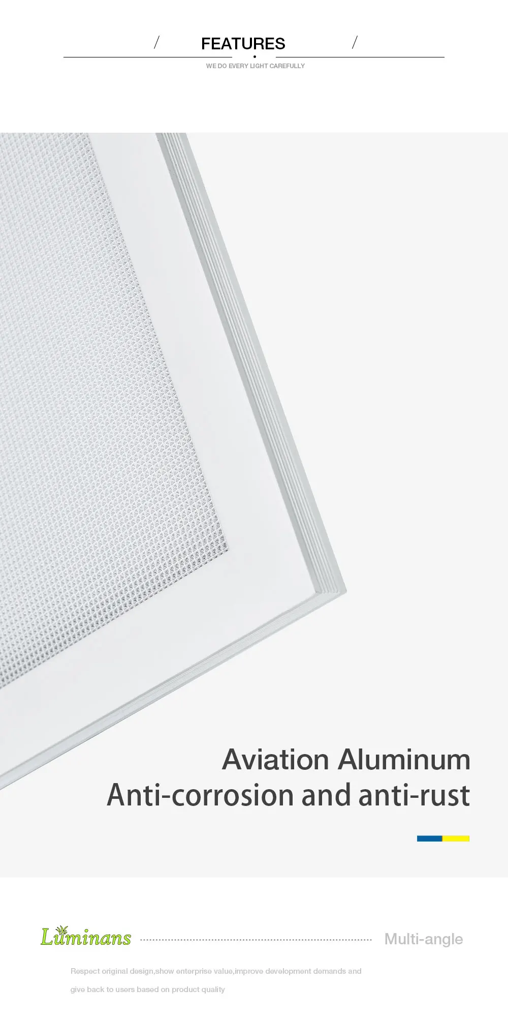 2022 High-strength Alloy Housing 295*295mm Aluminum Smart 15W Led Panel Light For Hospital Supermarket Office And Home