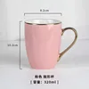 Pink gold-plated handle