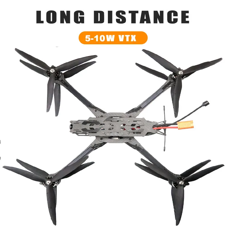 DroView 10KG FPV Drone X8 with 15 Inch VTX 10W Long Distance Anti-Interference 3.3G -6G VRX 100-750Mhz Remote Control