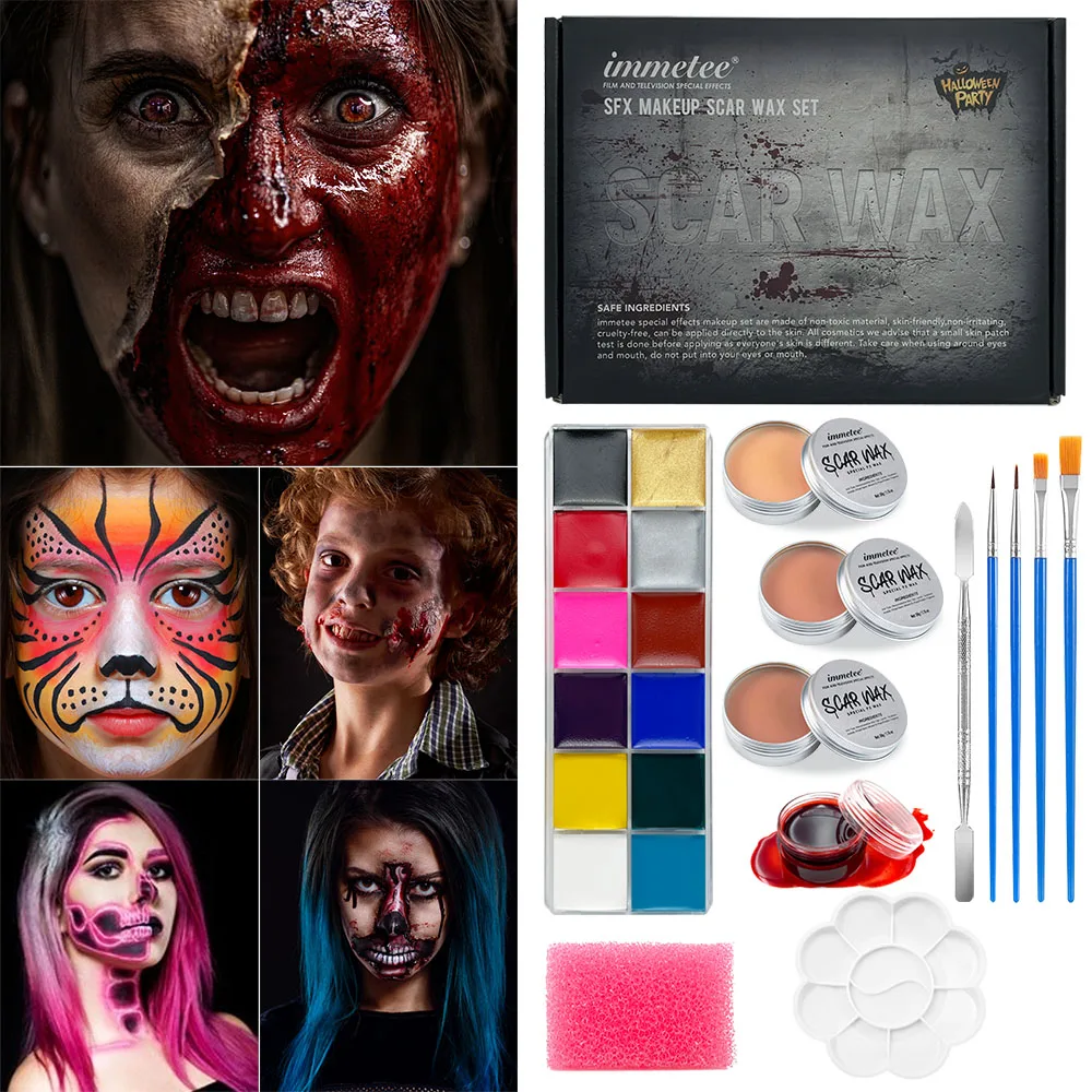 Private Label Body Paint Special Effects Halloween Set Stage Makeup Special  Effects Skin Scar Wax - China Skin Scar Wax and Makeup Skin Wax price