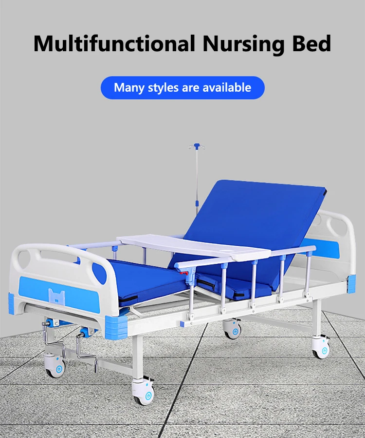 Medical Equipments Medical Hospital Bed 2 Cranks Hospital Bed Manual