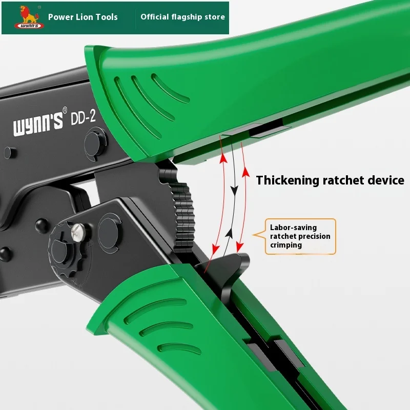 Wynn's Metric Measurement System Multi-Function 8-16-25L Bare Terminal Pliers Cold Press Steel Wire Crimping Pliers
