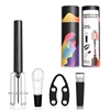 WG16P Plastic Tube Air Pressure Wine Opener Set Black