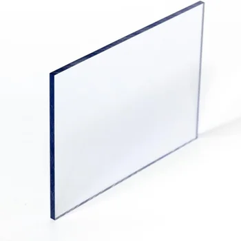 Clear blue brown high light transmission impact resistance unbreakable solid flat polycarbonate for roof glazing