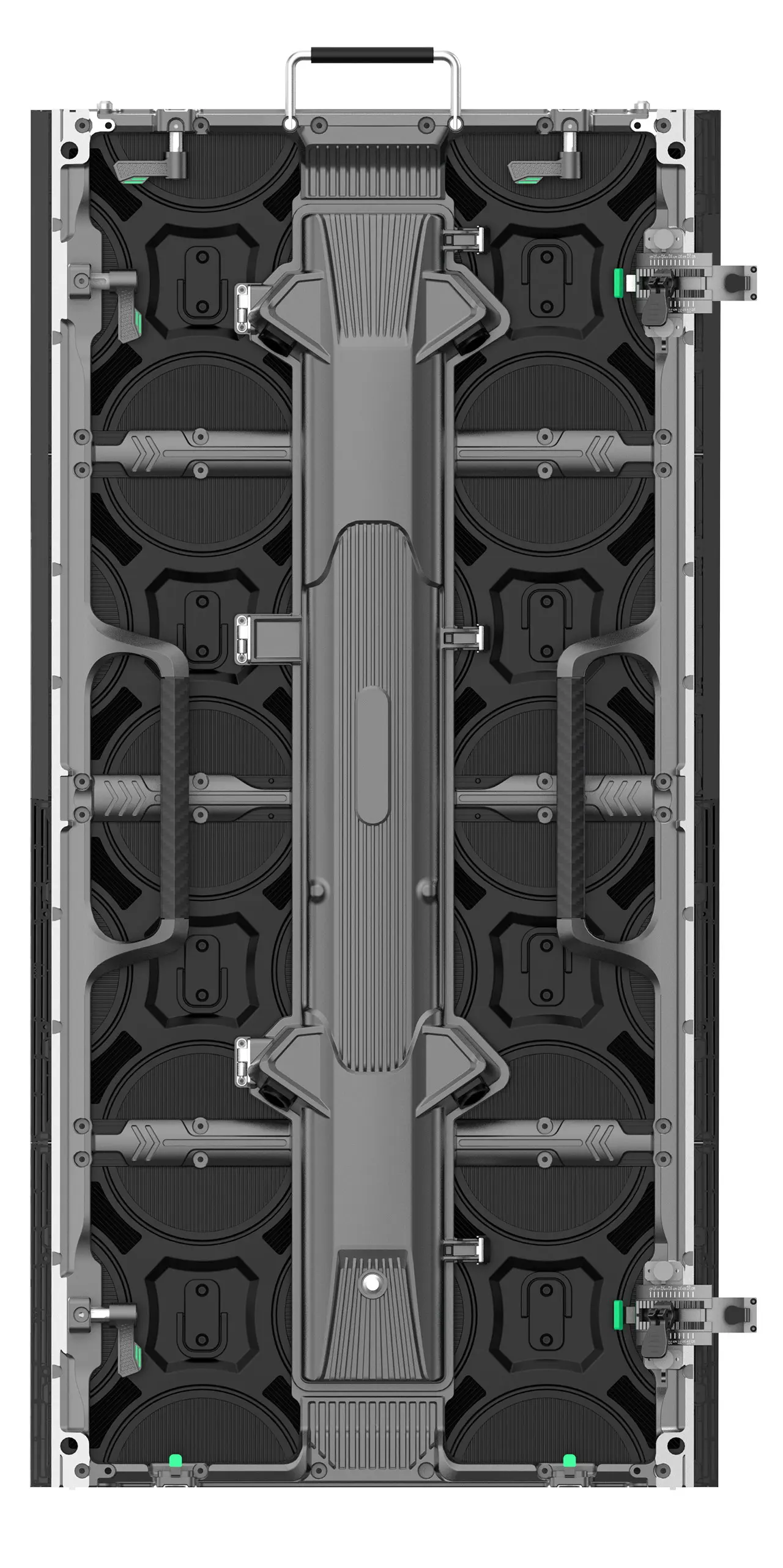500x1000-S Indoor and outdoor Cabinet (Flat, Curved 0-20 degree, Right Angle) 500x1000x62mm 5.7KG P3.91 P4.81 P2.976 P2.604