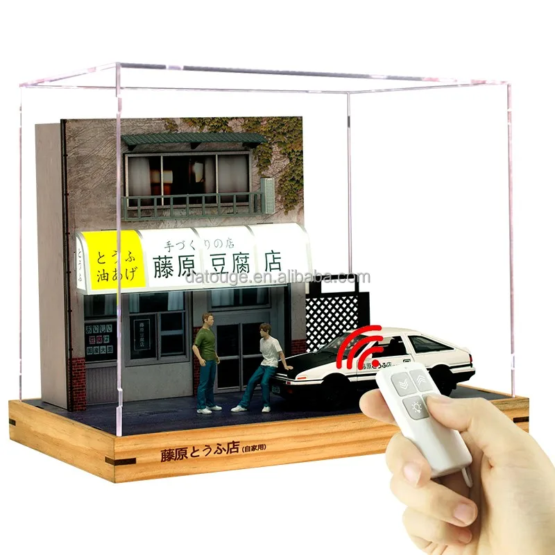 Boîte De Présentation Initial D - Scène Du Magasin De Tofu Fujiwara - 1/32 - Neuf
