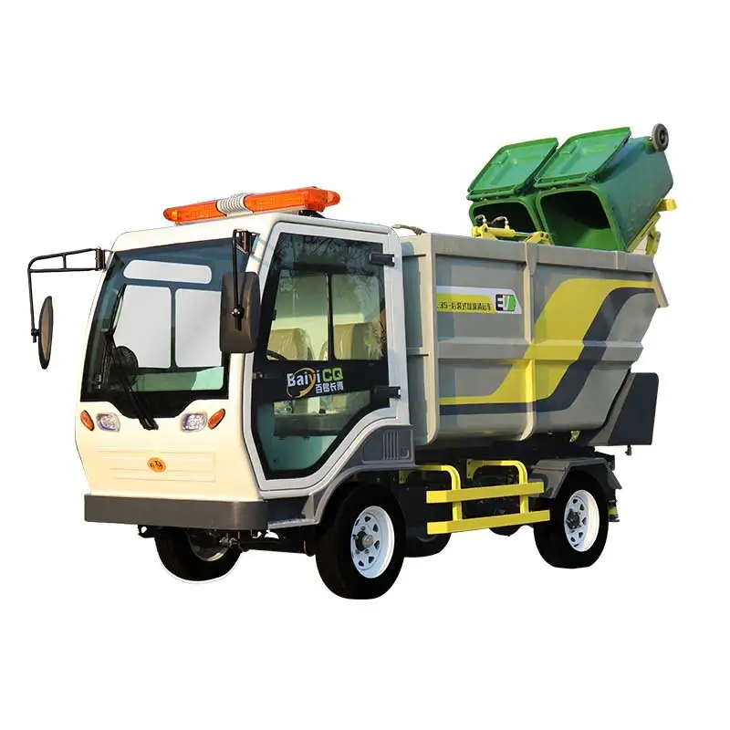 Factory Customized Full Electric Small Waste Trash  Rubbish Compactor  Collector  Vehicle Truck