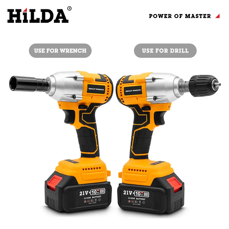 chargeable battery cordless best electric impact power drills lightweight adjustable torque wrench