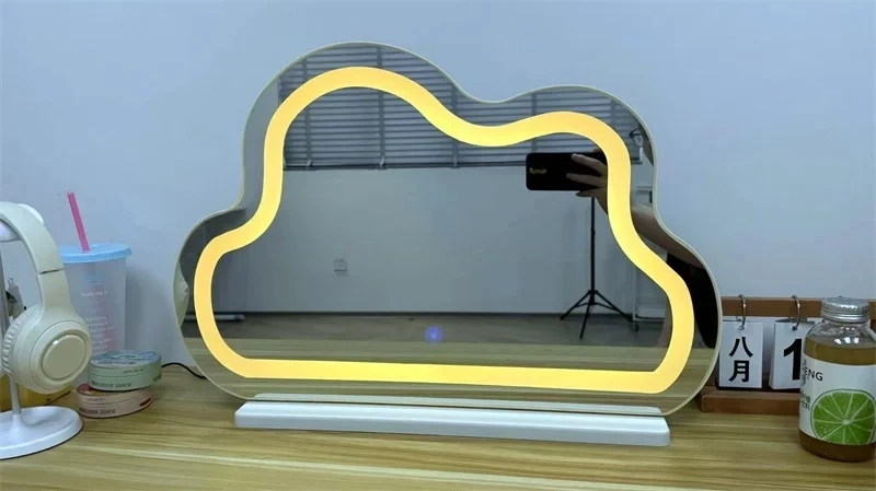 product high quality smart led touch makeup mirror anti fog bedroom light mirror for wall decoration-5