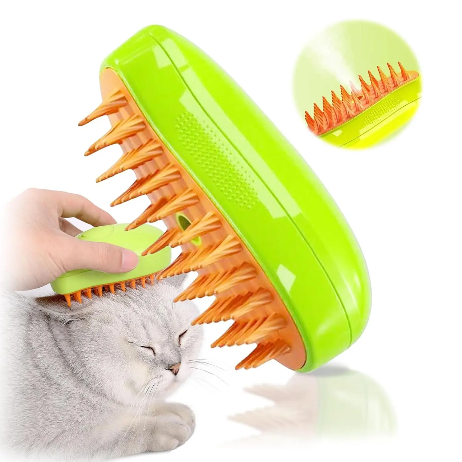 New Pet Brushes Self Cleaning Steam Cat Brush For Dog Removing Tangled ...