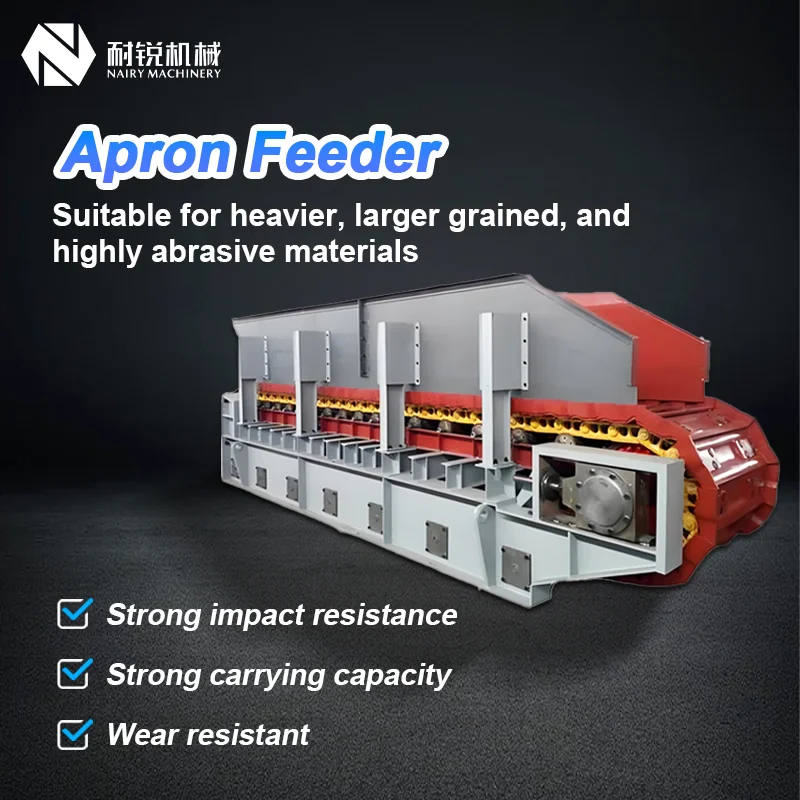 Nairy Light Duty Apron Chain Plate Feeder Conveyor Quarry Mineral Apron Chain Slat Feeder for Sale