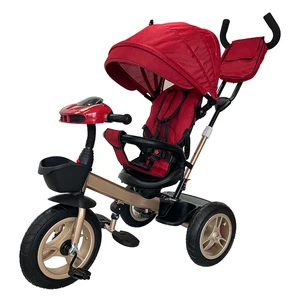 2026 3-in-1 Baby Push Bike Umbrella Tricycle Stroller with Car Seat Plastic Material for 2-4 Years