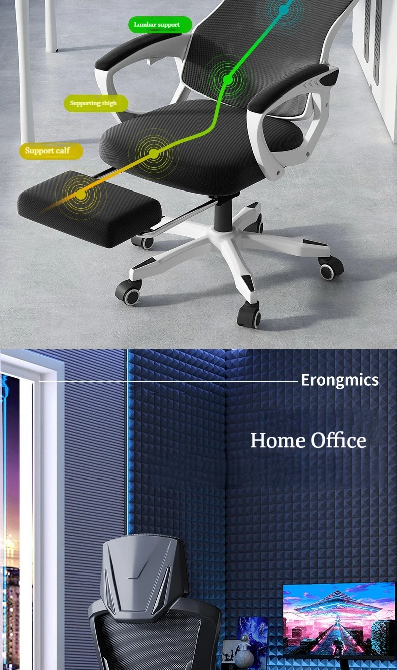 Durable Adjustable Modern Anji Executive Swivel Reclining Sleep Office Desk Chair Home Computer Ergonomic Mesh Chair Comfortable