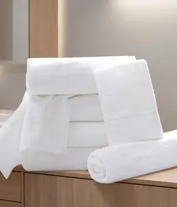 Eco-Friendly Cotton Hotel Towel Sets-Quick-Dry Skin-Friendly Solid Color & Luxury-Super Absorbent & Space Saving