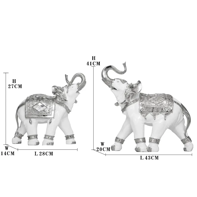 Индийский стиль фэн-шуй украшение тайский слон полимерная статуя скульптура животного