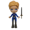 Prince bleu avec son épée