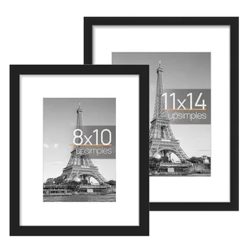 8x10 wood Black Picture Frame Display Pictures Wall Hanging Photo Frame