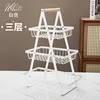 White three-tier storage basket