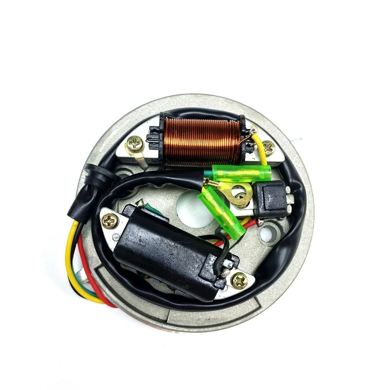 Motorcycle Ignition Stator with Plate Fit for Moped MBK 51 Electronic 12V New Adaptable
