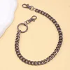 Gunmetal ring spiked trouser chain