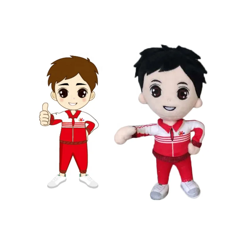 Low MOQ Oem Shanghai Custom Human Plush Dolls With Hat