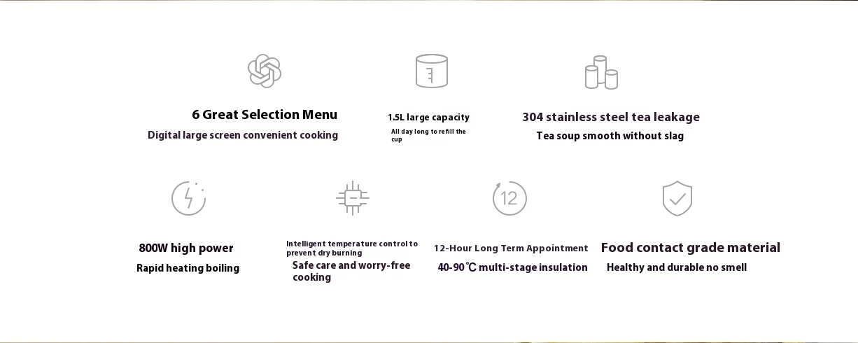 Xiaomi Mijia Multifunctional Health Kettle N1 Electric Pot description image 13