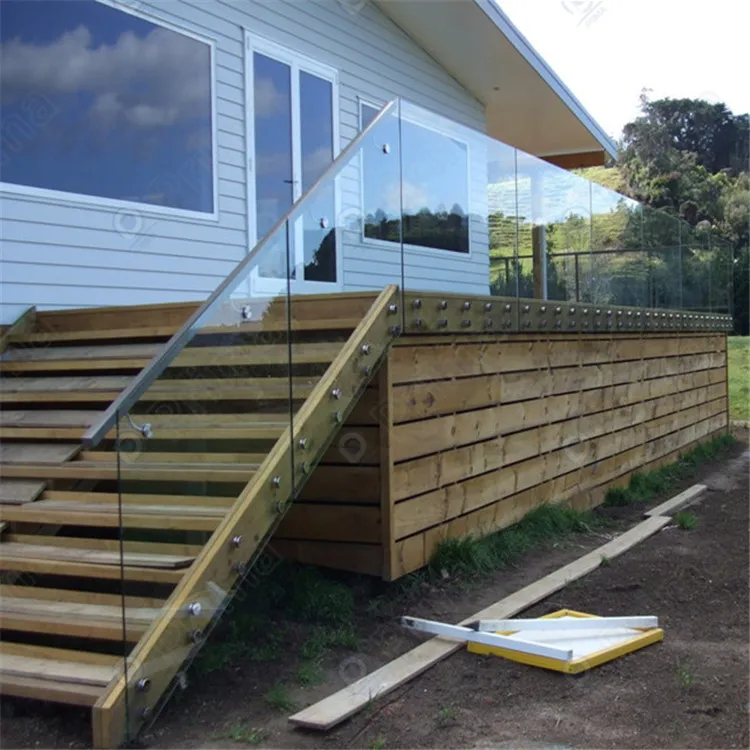 Double Laminated Clear Glass Pool Backyard Villa Balcony Railing ...