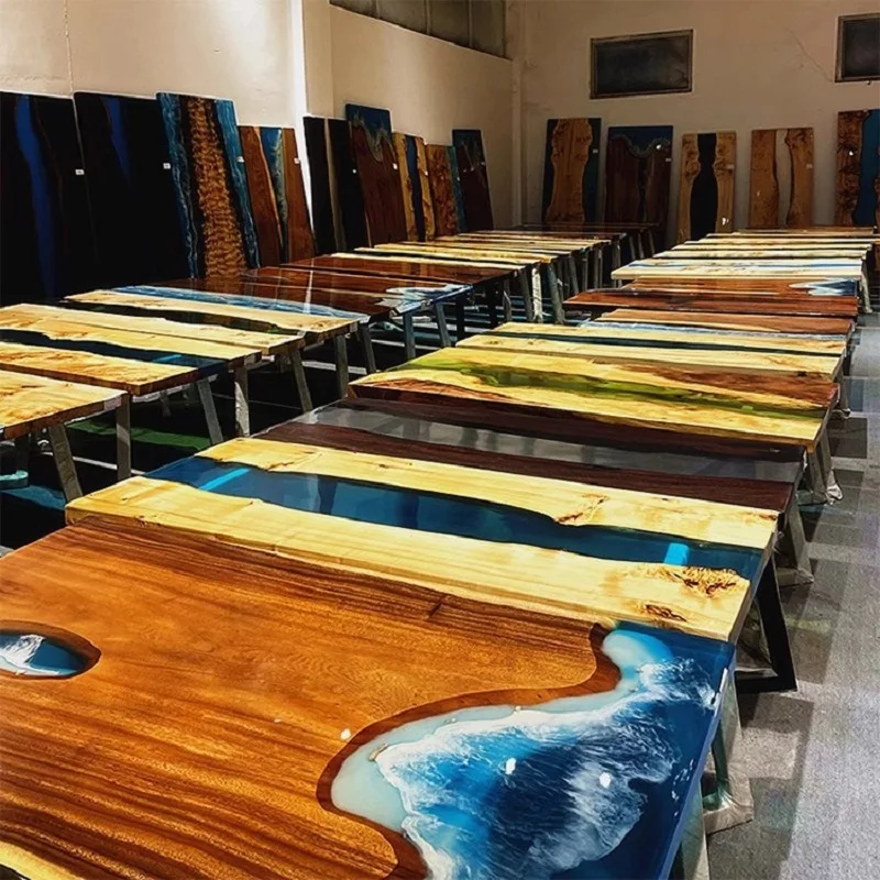 Factory Directly Offer Epoxy Resin Dining Tables Use Dining Table Top