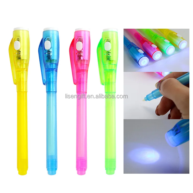 Creative UV Light Secret Invisible Pen for Kids