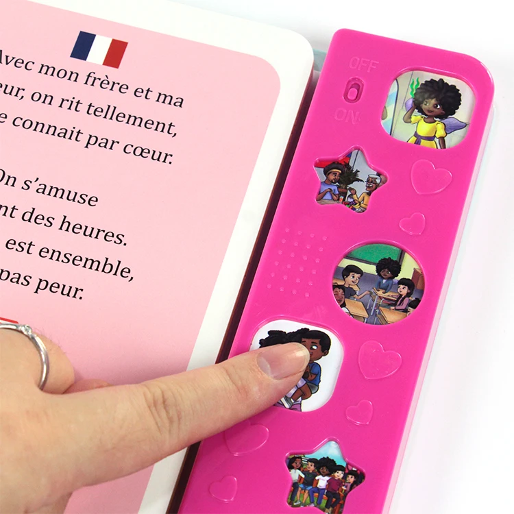 OEM Custom Printing Early Children Education Books Baby Sound Board Book Kids Audio Books