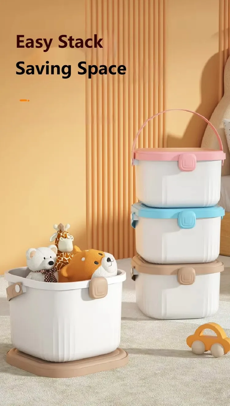 Large Capacity Cartoon-Style Toys Organizer Portable Latch Case Baby's Items Storage Box Made of Durable Plastic supplier