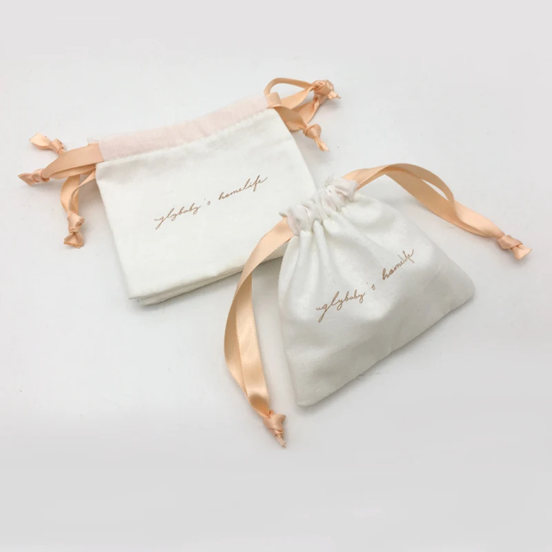 
 Ручка лента биоразлагаемый хлопок мешок с печатным логотипом  