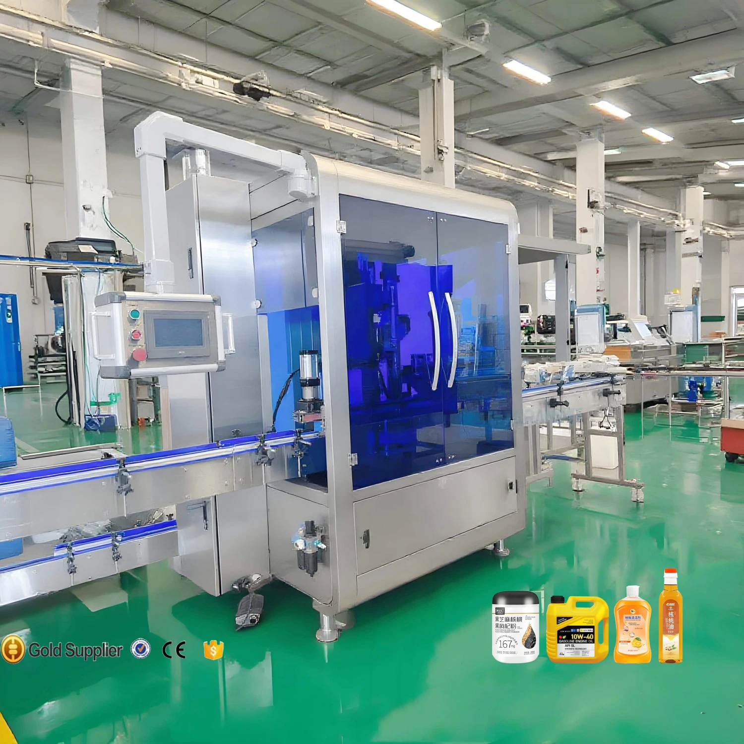 Máy đóng nắp chai nhựa tự động bằng động cơ servo tuyến tính có độ chính xác cao