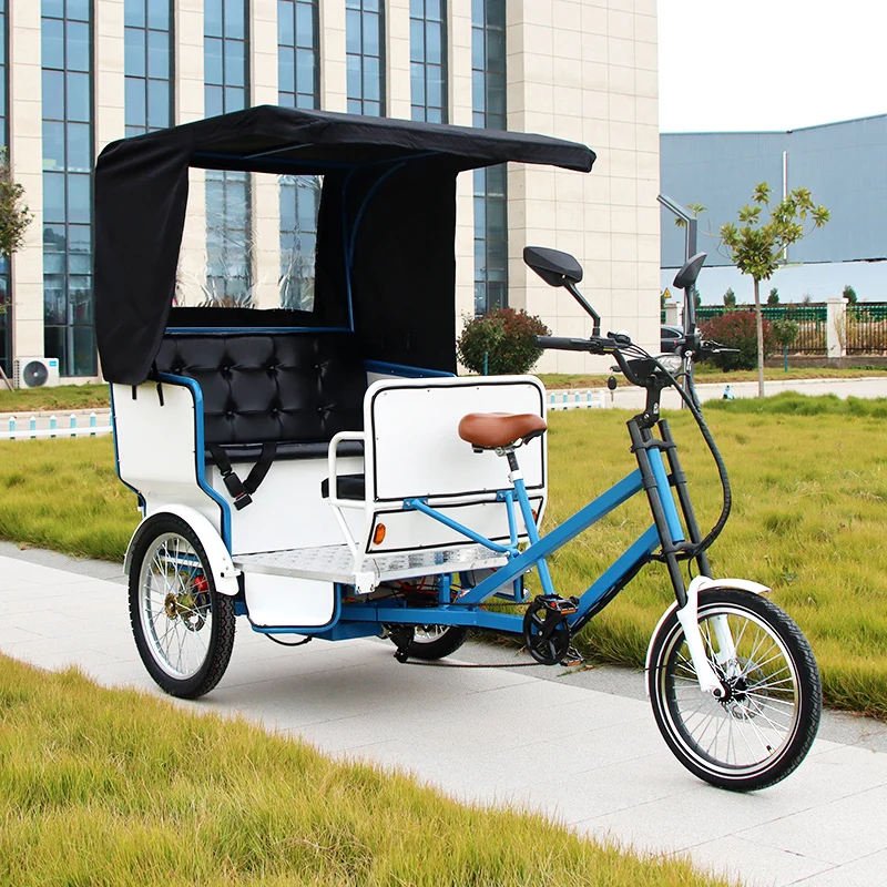 Peddle Rickshaw Popular Pedal Cargo Tricycle Taxi - Electric Assist Rickshaw