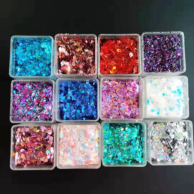 Fast Delivery Glitter in square Bottles square Glitter Shaker