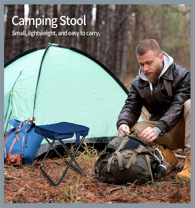 Outdoor Gardening Ultralight Backpacking Stool Portable Folding Stool Camping Stool