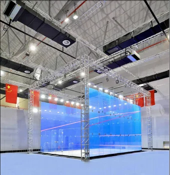Professional ultra high quality all glass squash court
