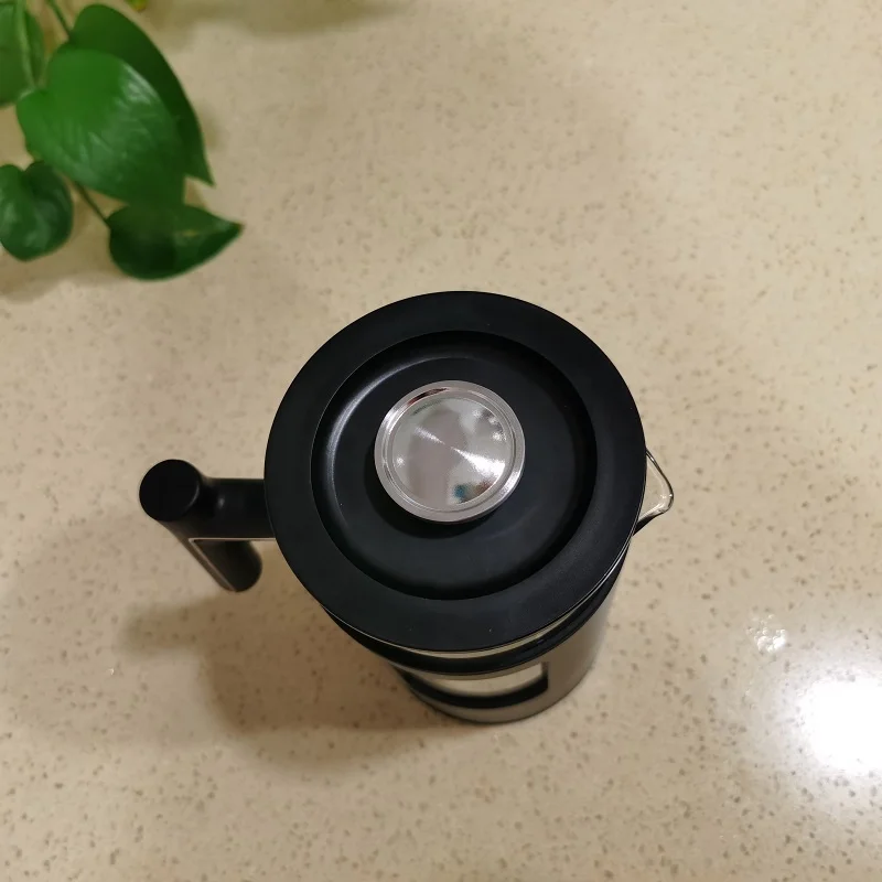 Portable 400ML Visual Water Window Automatic LED Display Double Layer Tea Maker Glass Electric Kettle