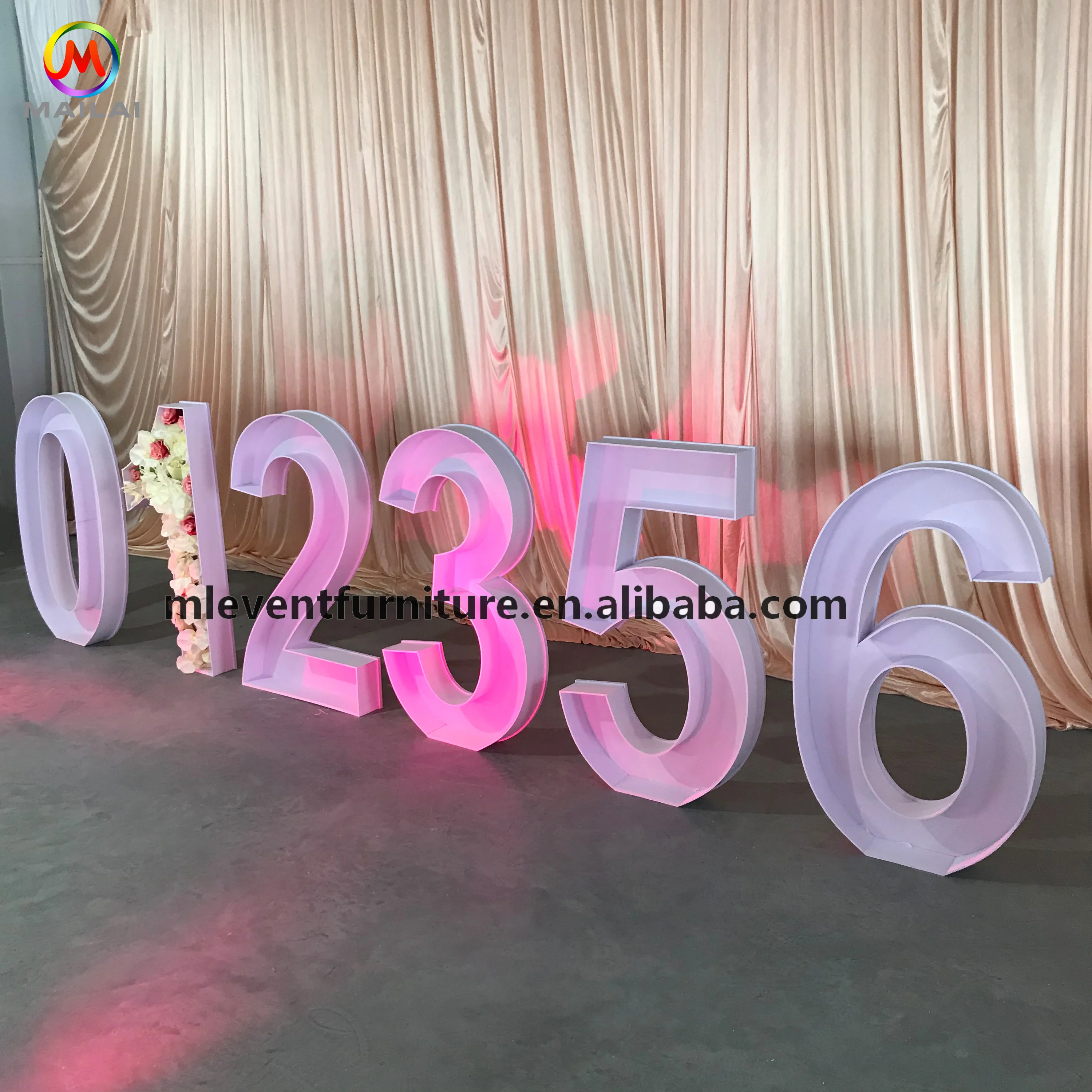 Diy Large Fillable Letters Frame Custom Number Stand Box Birthday Good ...