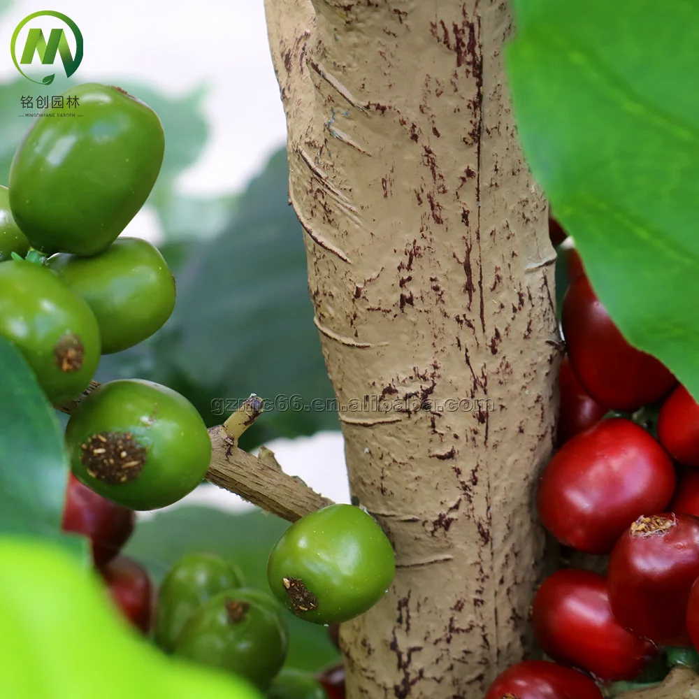 Newest Artificial Coffee Tree Bonsai - High Simulation Faux Plant for Home  and Garden Decoration, Indoor Use, 120cm to 180cm Sizes
