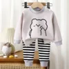 Completo in cotone T-m - Grigio Cat