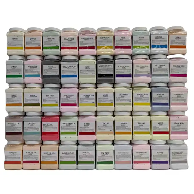 Esthetician supplies Customize label acceptable 34 Flavors peel off  spa face cleansing facial skin care Jelly Maskss Powder