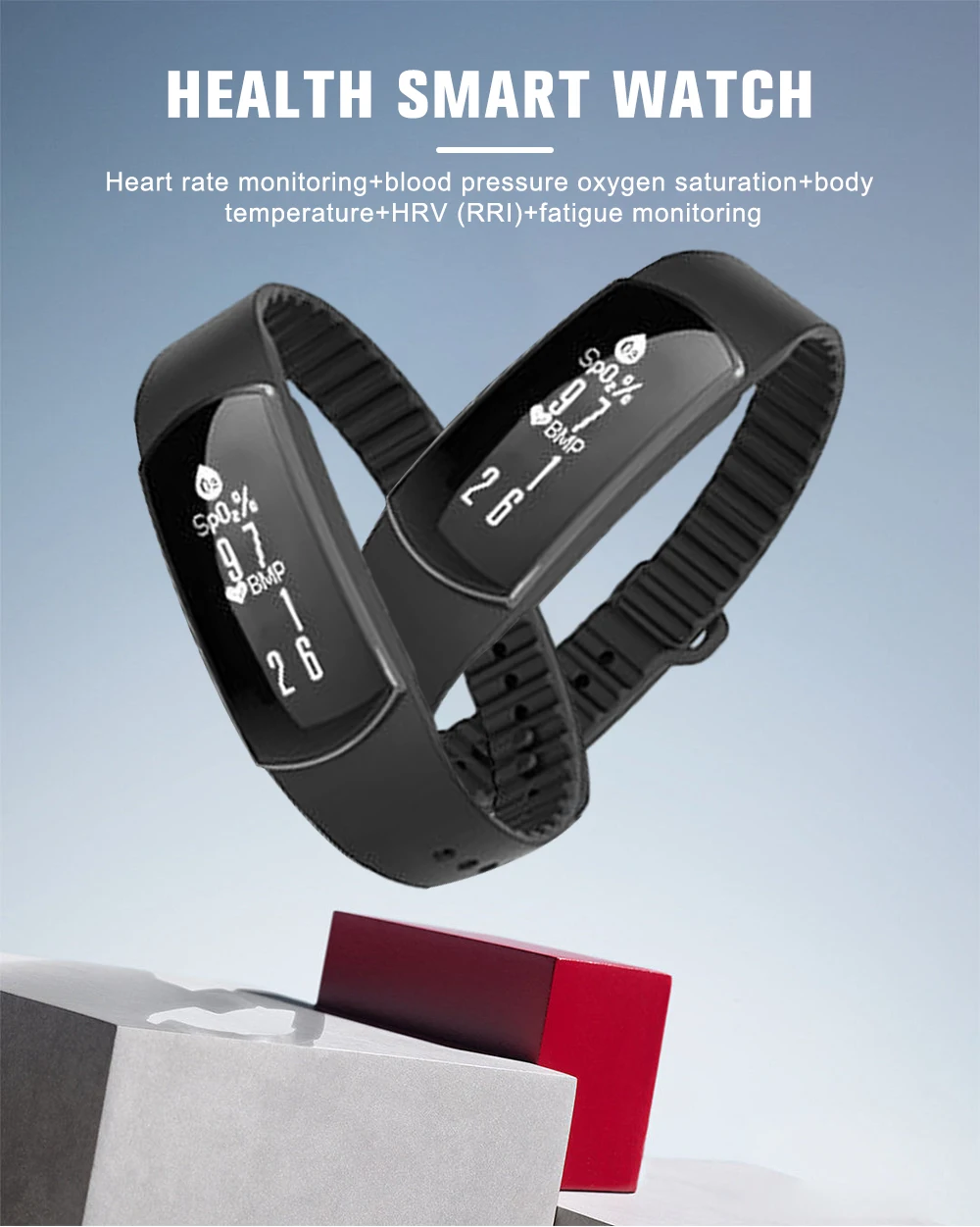 Fitness Trackers Smartwatch Spo2 Sensor SDK Medical Blood Pressure