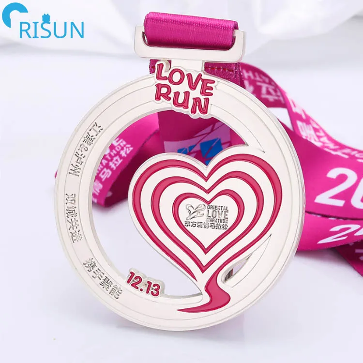 Running Run Marathon Medalla Medalha Medaille Medals With Ribbon Lanyard Hanger Medals Custom